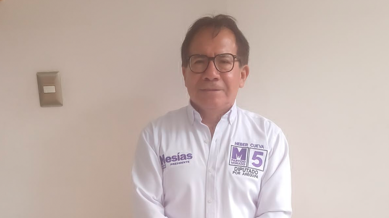 Arequipa: Heber Cueva propone seguridad, salud y empleo en su candidatura al Congreso